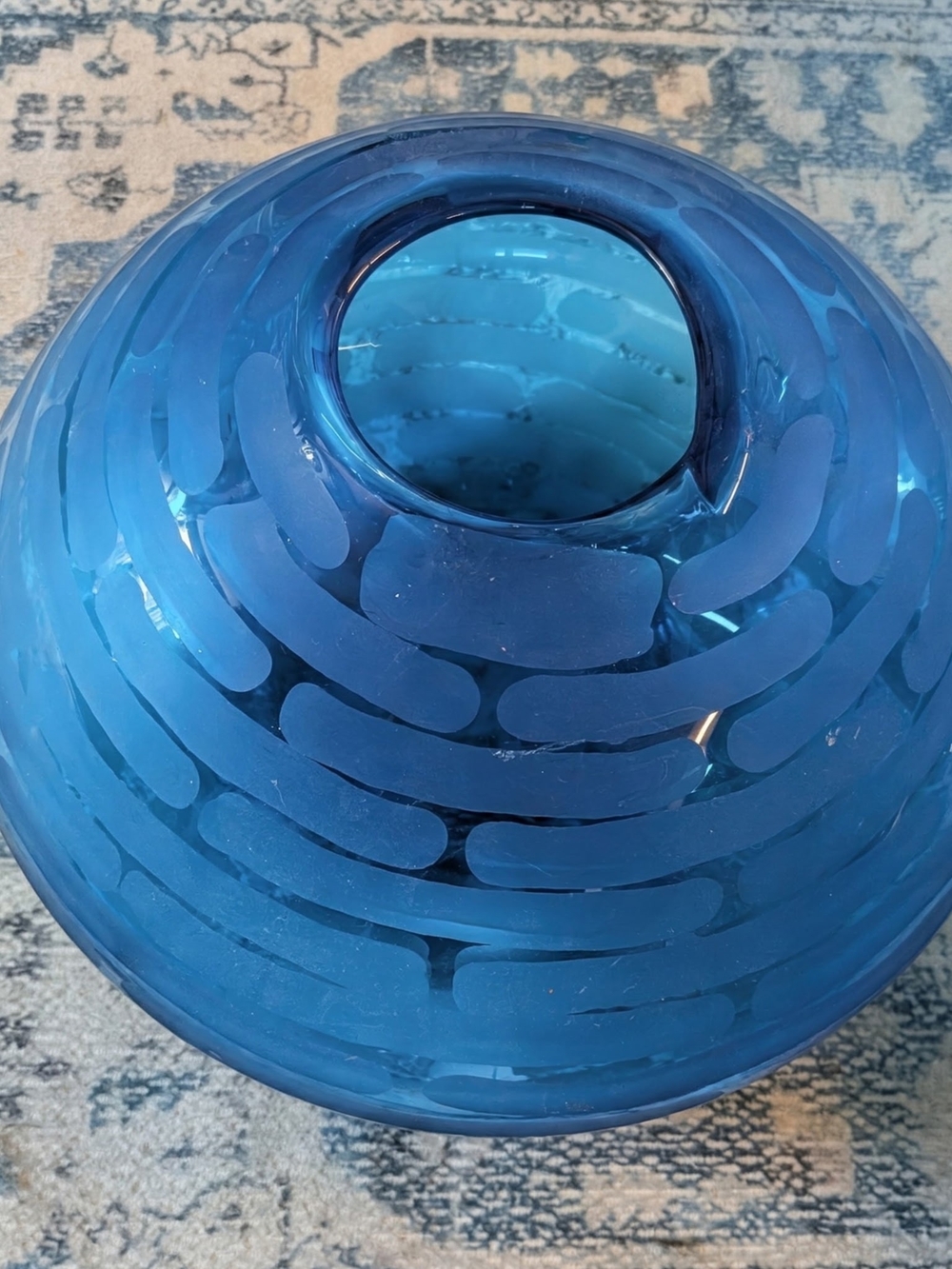 Blue Glass Vase